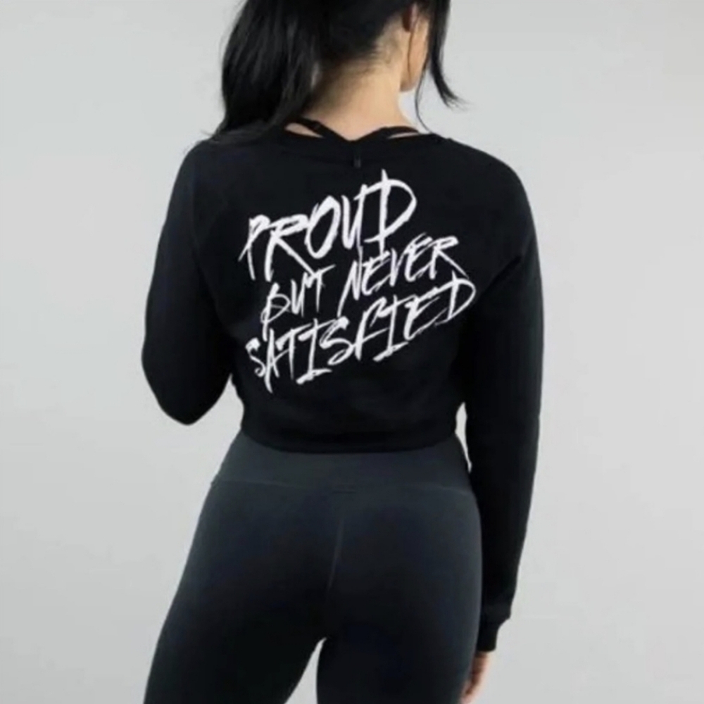 ISO Proud But Never Satisfied (PBNS) Cropped Sweater